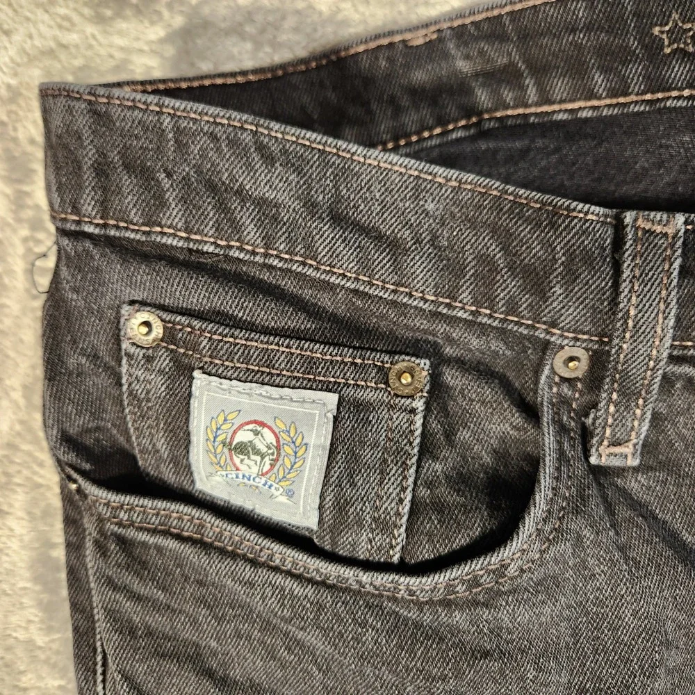 Cinch Jeans Men 34x30 Black Excellent Straight Leg Western Denim MB98034012